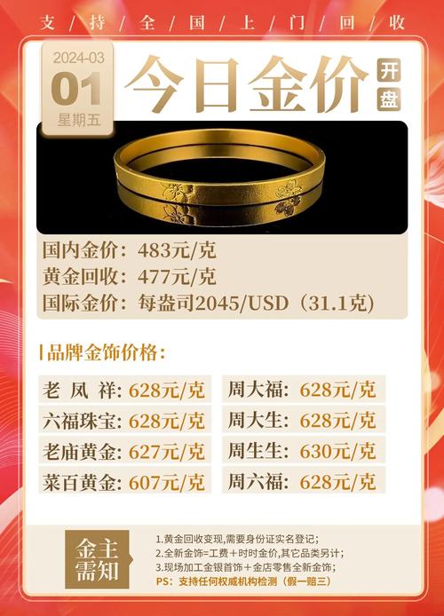 今日金價(jià)9999黃金多少錢(qián)一克，今日金價(jià)大盤(pán)價(jià)
